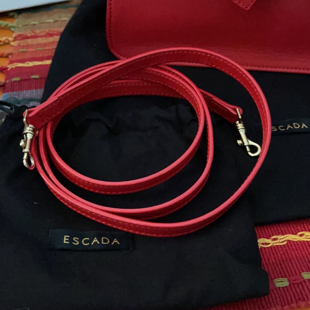 Escada Red cute sling bag Authentic with dust bag - Picture 4 of 16